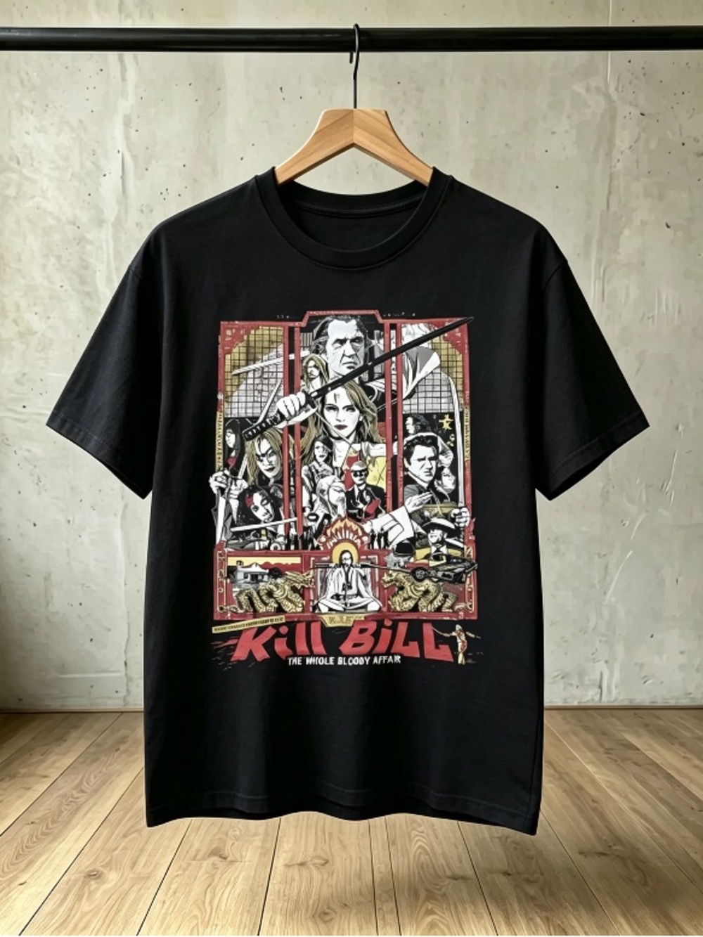 Kill Bill Black Women Men T-shirt Unisex
